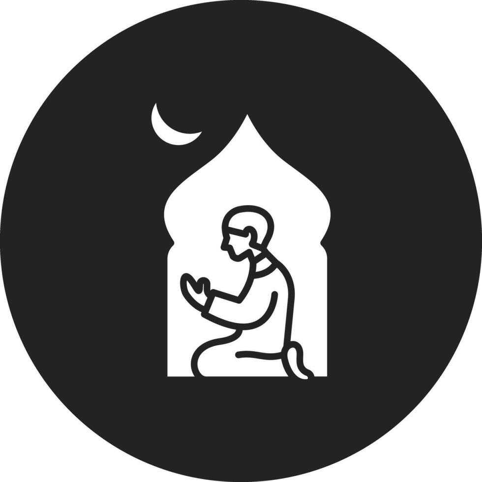 Muslim beten Vektor Symbol