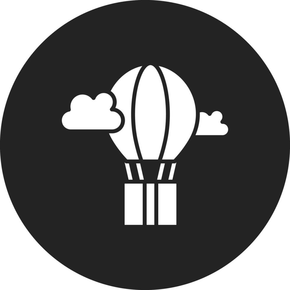 Luft Ballon Lieferung Vektor Symbol