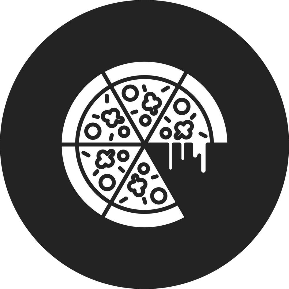 Pizza-Vektor-Symbol vektor