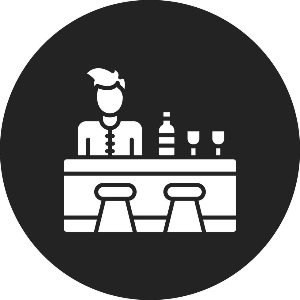 bartender vektor ikon