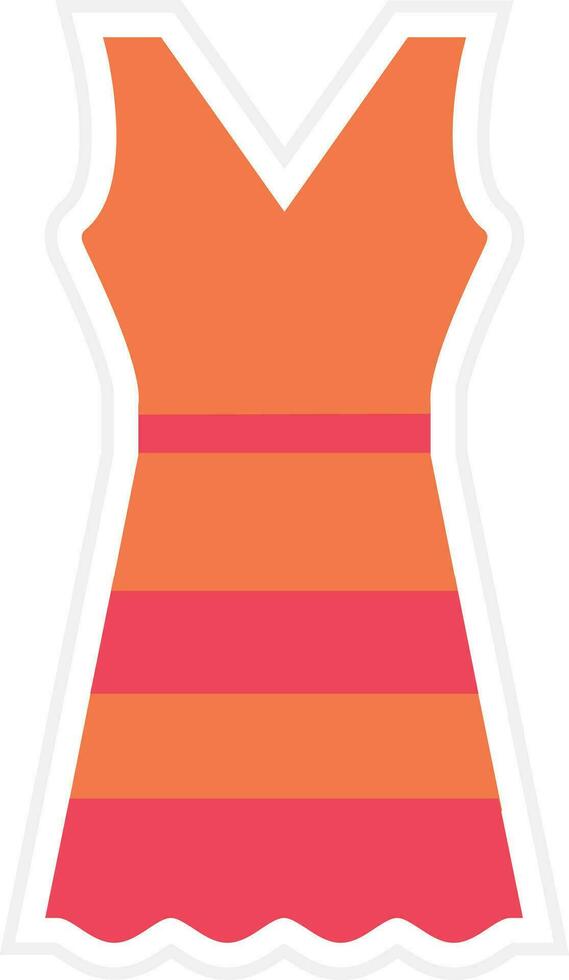 Sommerkleid Vektor Symbol