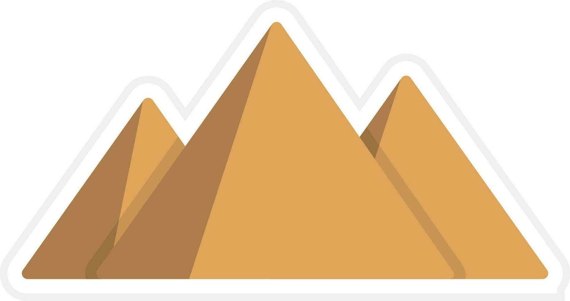 egypten pyramid vektor ikon