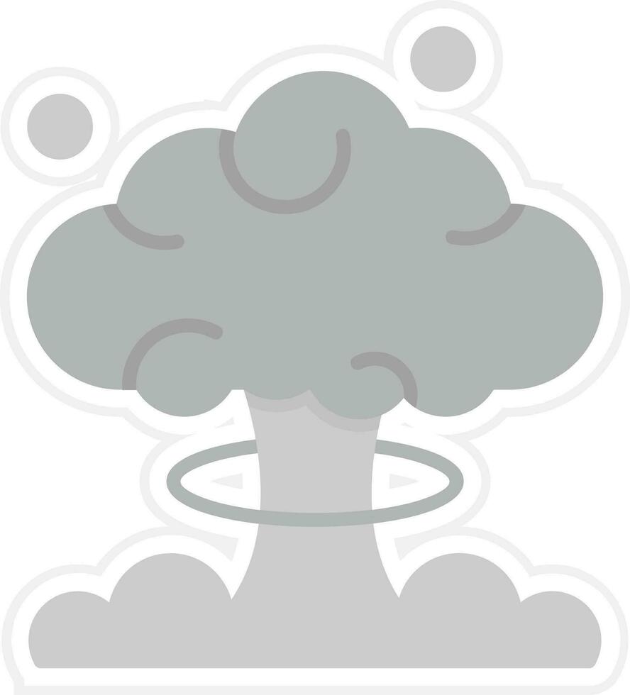 Vektorsymbol für Atomexplosion vektor
