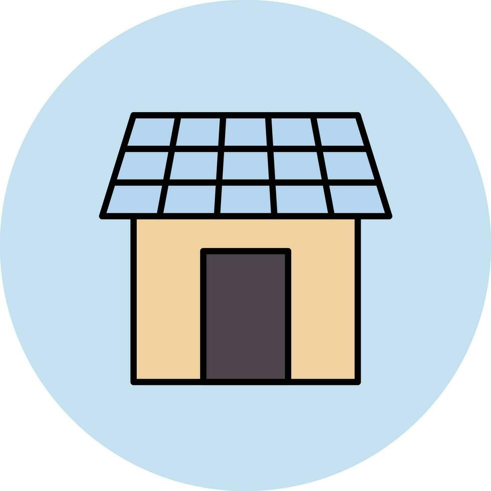 Solar- Haus Vektor Symbol