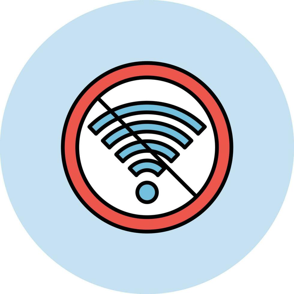 Signal W-lan aus Vektor Symbol