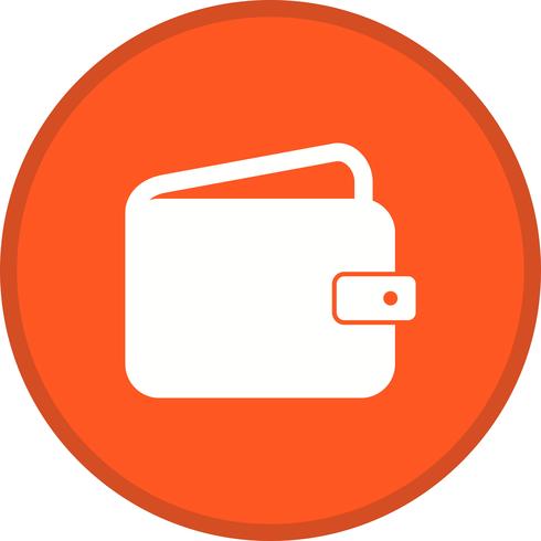 Brieftasche gefüllt Multi Color Hintergrundsymbol vektor