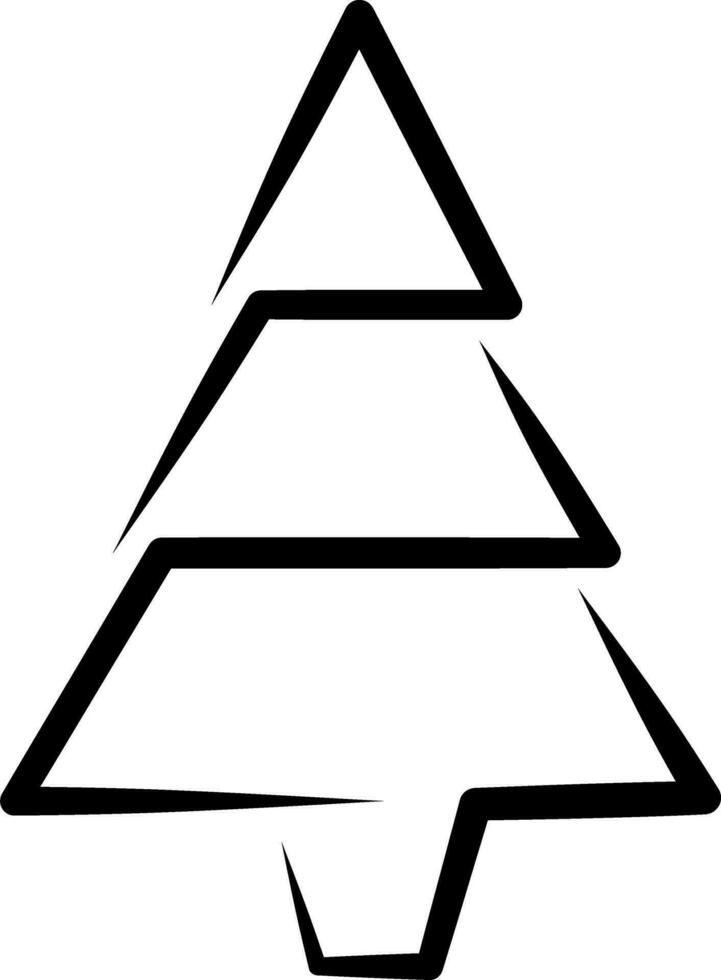 Baum oder Natur oder Weihnachten Baum oder Weihnachten Logo oder Gruß Karte eben Vektor