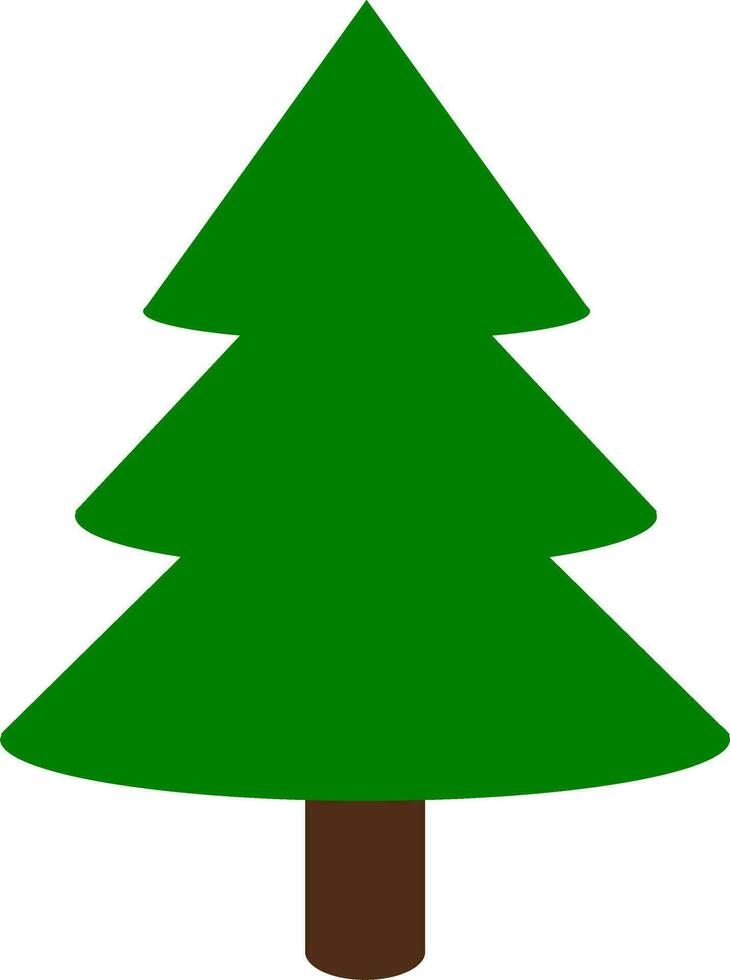 Baum oder Natur oder Weihnachten Baum oder Weihnachten Logo oder Gruß Karte eben Vektor