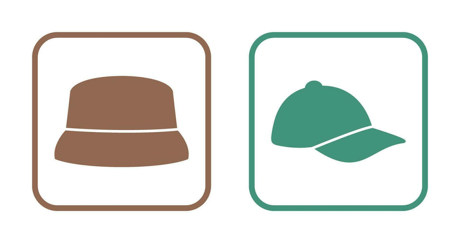 Hut und sportlich Symbol vektor