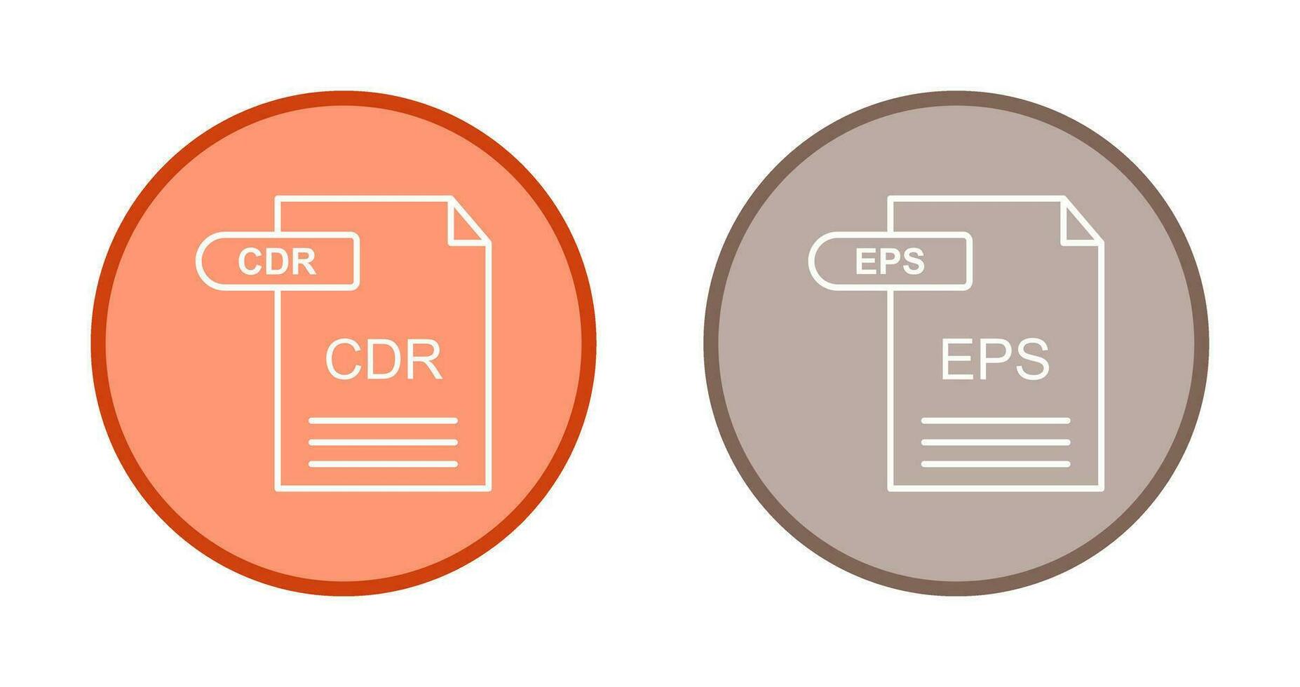 cdr und eps Symbol vektor