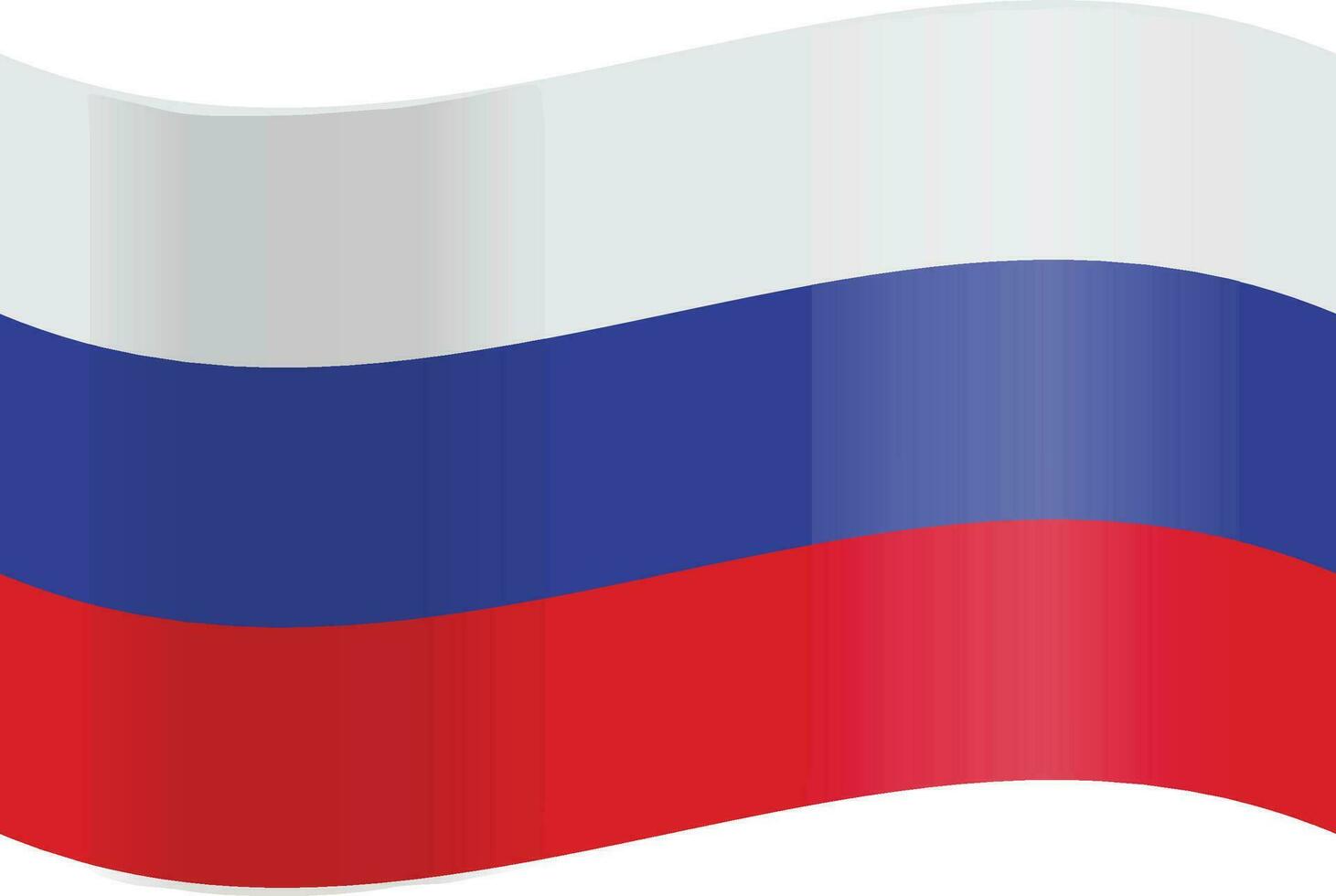Vektor Russland Tag Banner mit realistisch Flagge Hintergrund