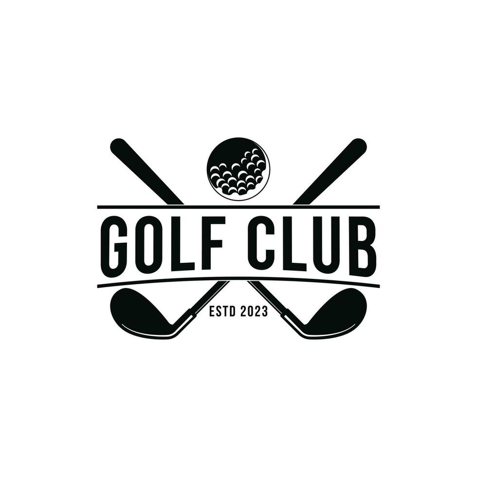 Golf Verein Logo Vektor Design Idee