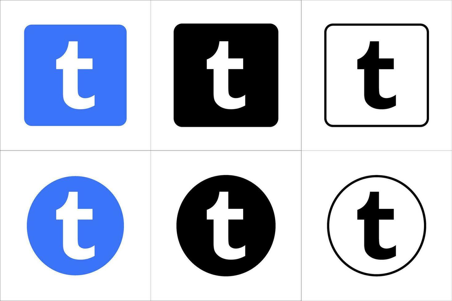 tumblr Symbol Design vektor