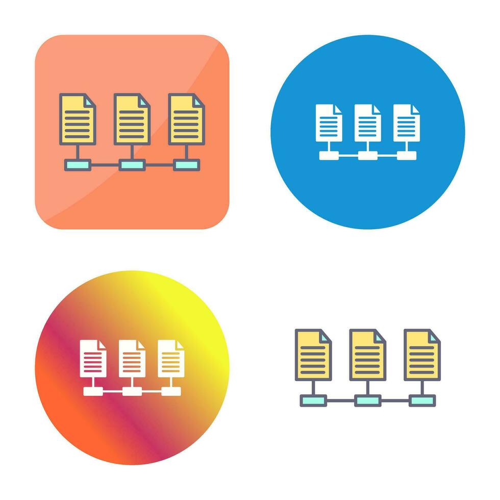 Vektorsymbol für Netzwerkdateien vektor