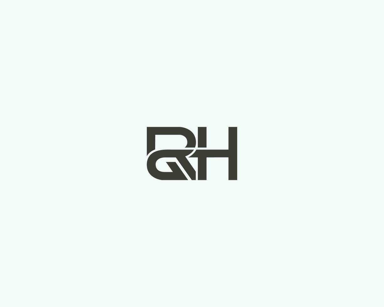 rgh Brief Logo Design vektor