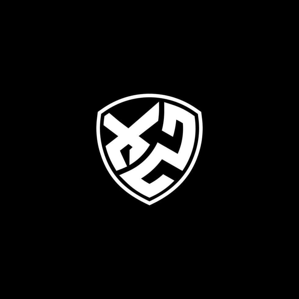 xz Initiale Brief im modern Konzept Monogramm Schild Logo vektor
