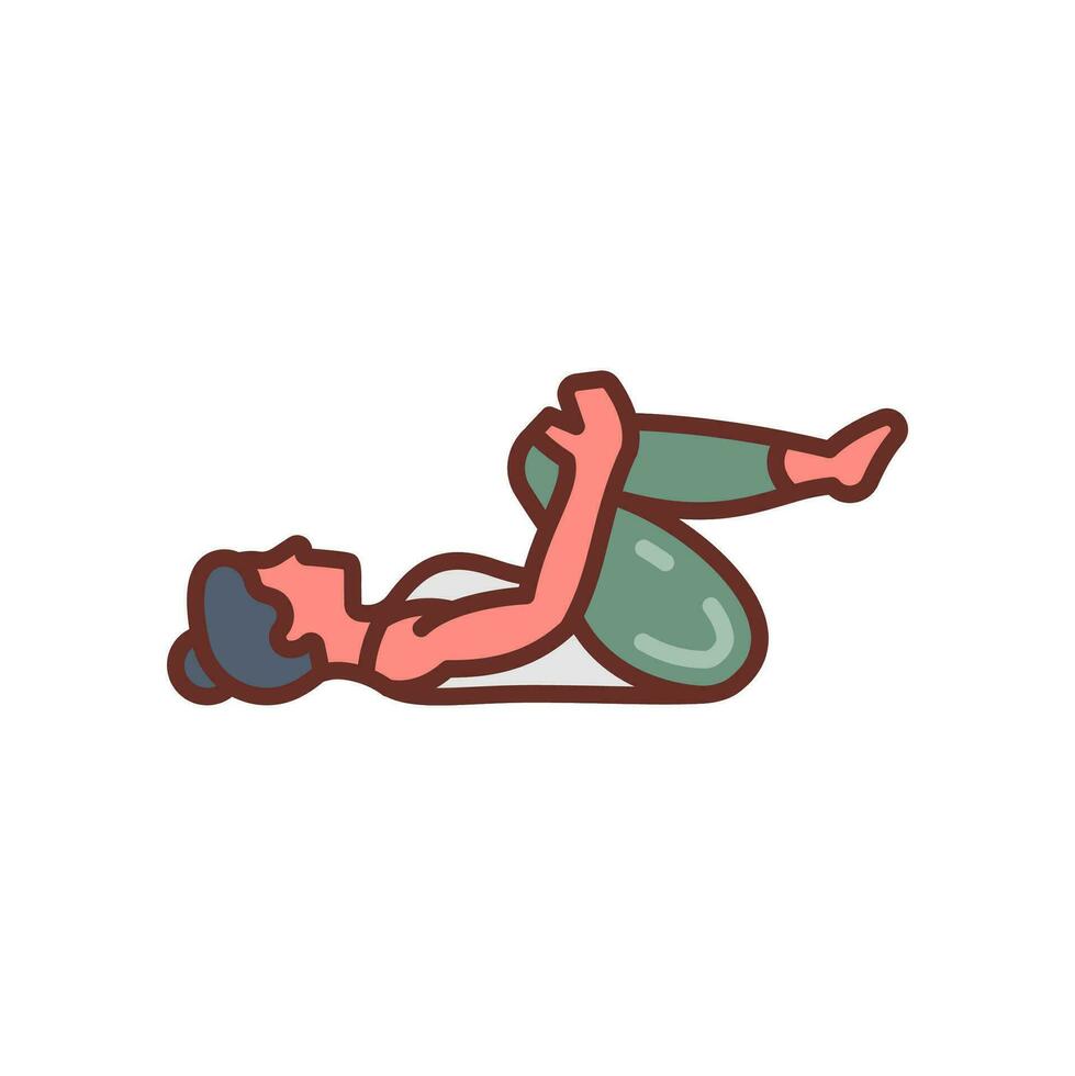 apanasana Symbol im Vektor. Illustration vektor