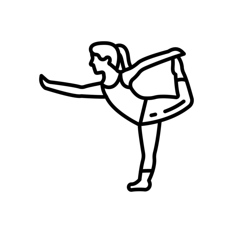 dansa utgör ikon i vektor. illustration vektor