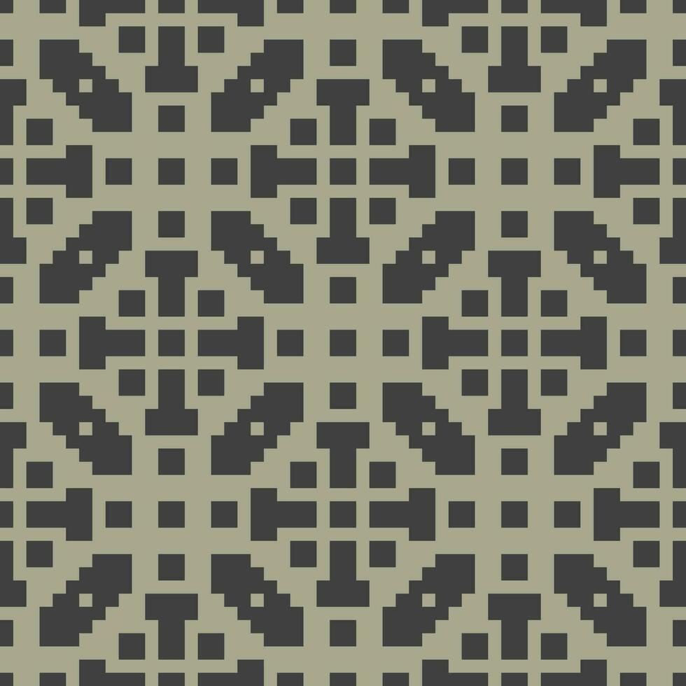 ein Muster mit Quadrate und Kreuze auf ein grau Hintergrund vektor
