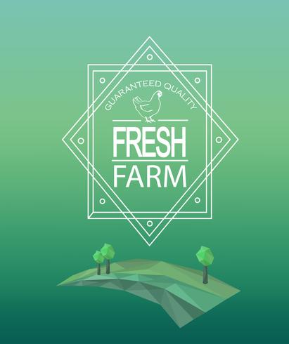 Vektorfarm frisches Logo. vektor