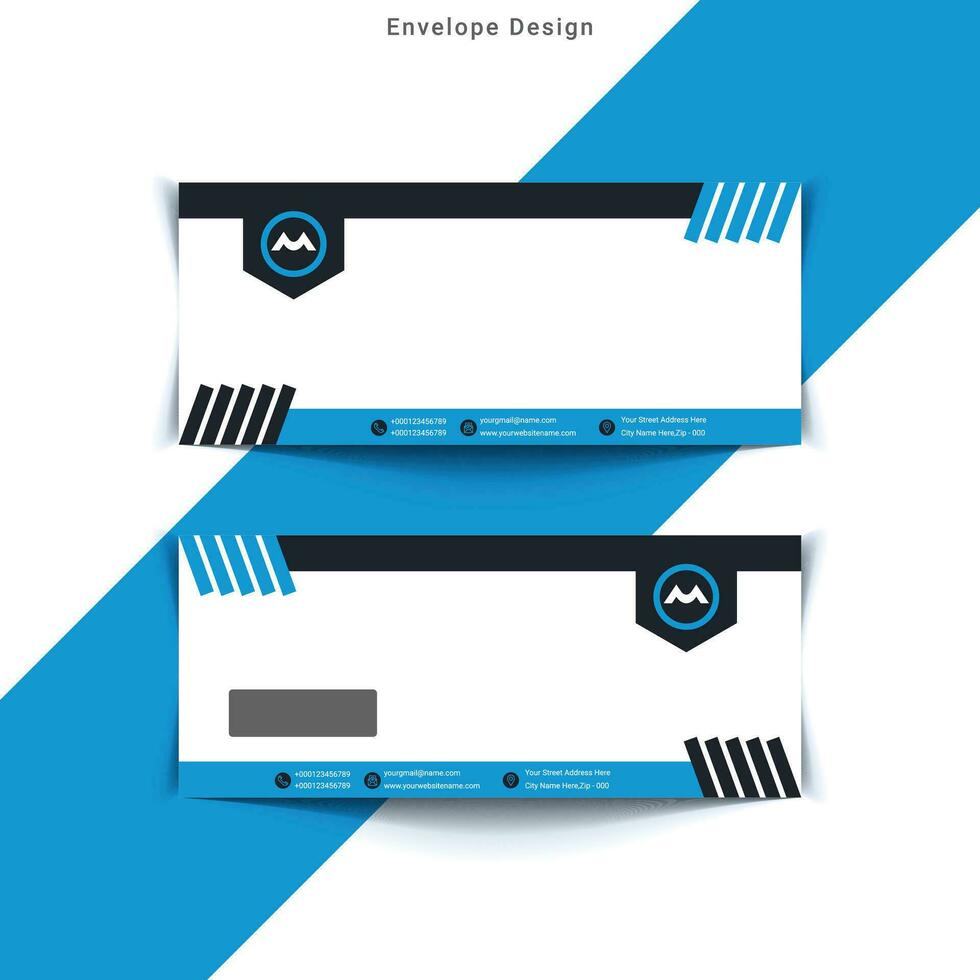 företags- kuvert mall. modern och kreativ kuvert mall. vektor
