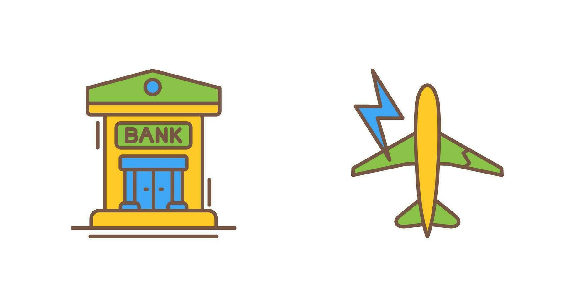 Gesundheit und Bank Symbol vektor