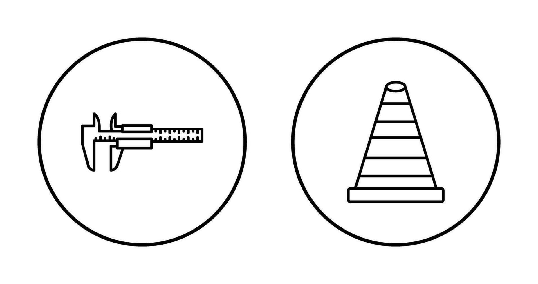 Kegel und Bremssättel Symbol vektor