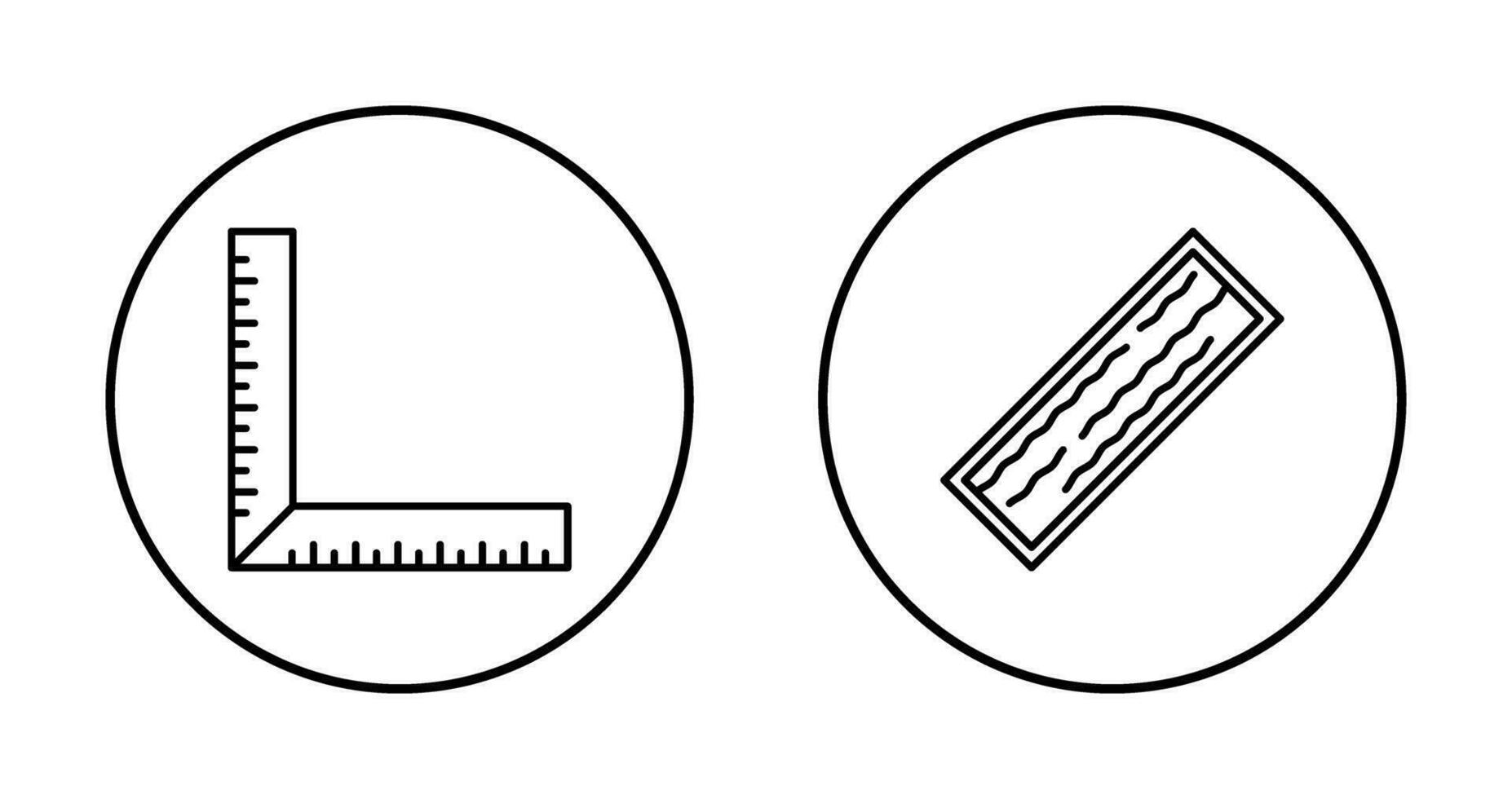 Platz Herrscher und Planke Symbol vektor