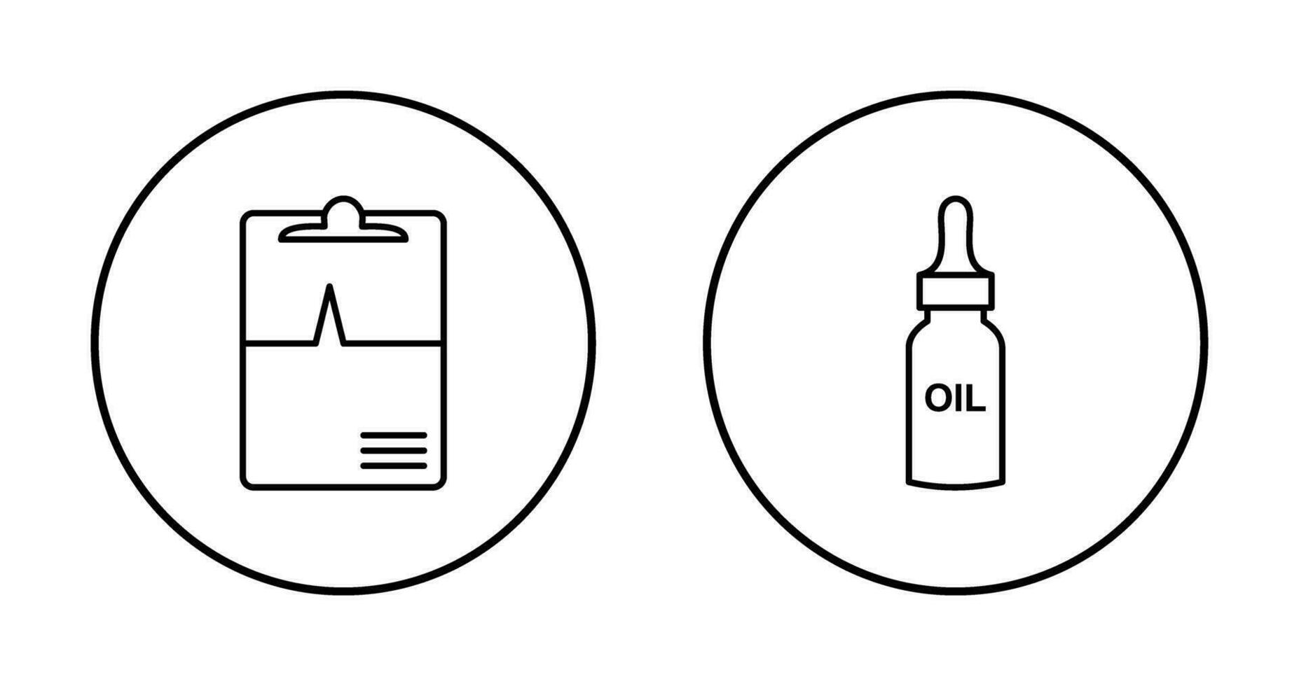 Zwischenablage und Öl Symbol vektor