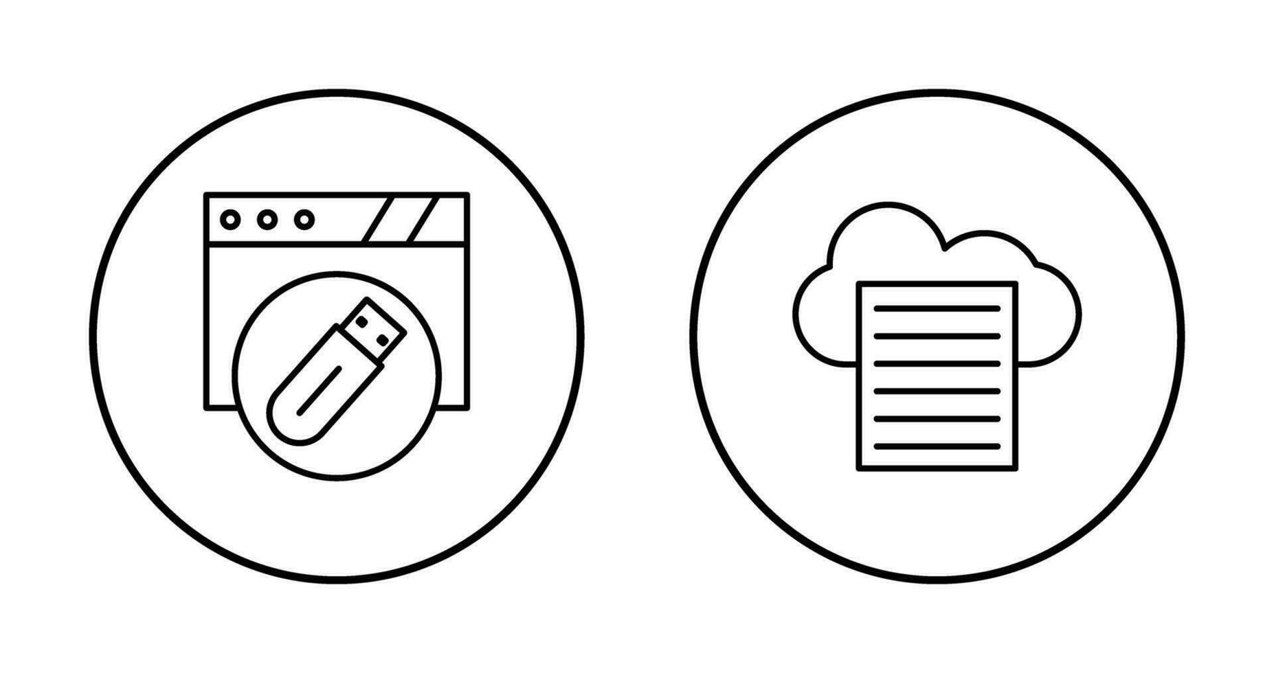 Blatt und USB Blitz Fahrt Symbol vektor