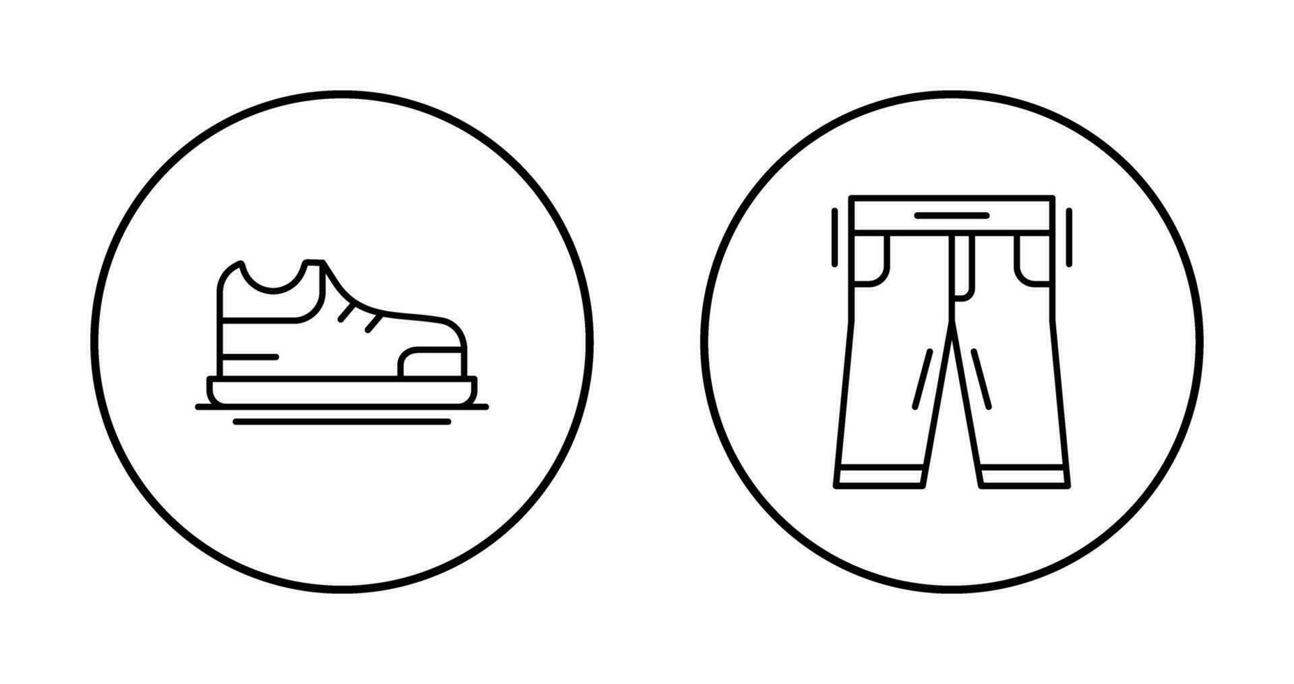 Schuhe und Hose Symbol vektor