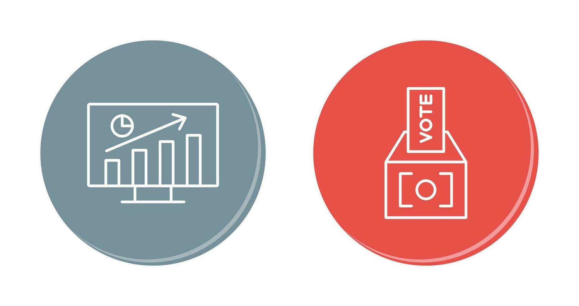 statistik och rösta ikon vektor