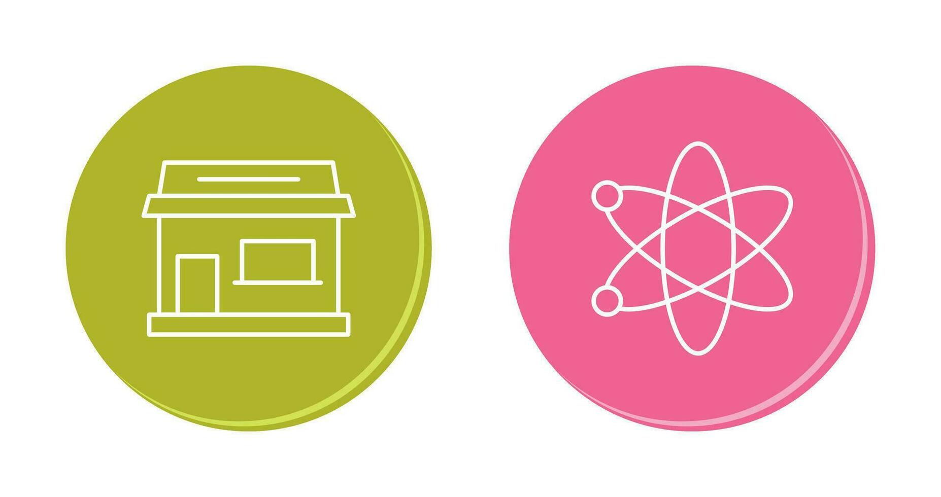 Geschäft und Atom Symbol vektor