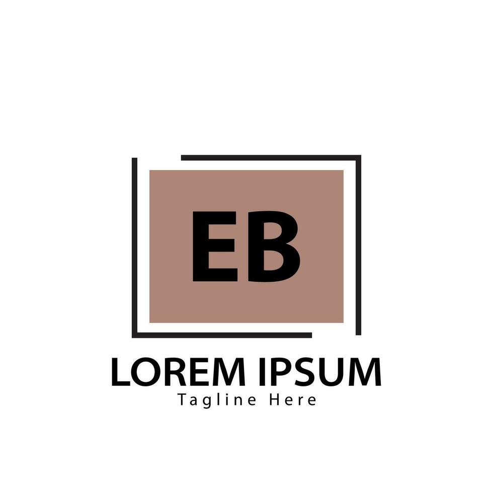 brev eb logotyp. e b. eb logotyp design vektor illustration för kreativ företag, företag, industri. proffs vektor