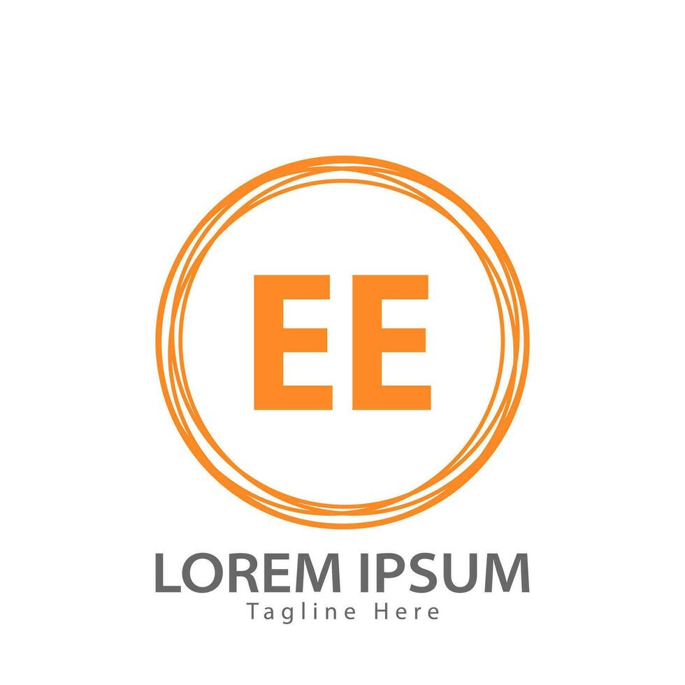 Brief ee Logo. e e. ee Logo Design Vektor Illustration zum kreativ Unternehmen, Geschäft, Industrie. Profi Vektor