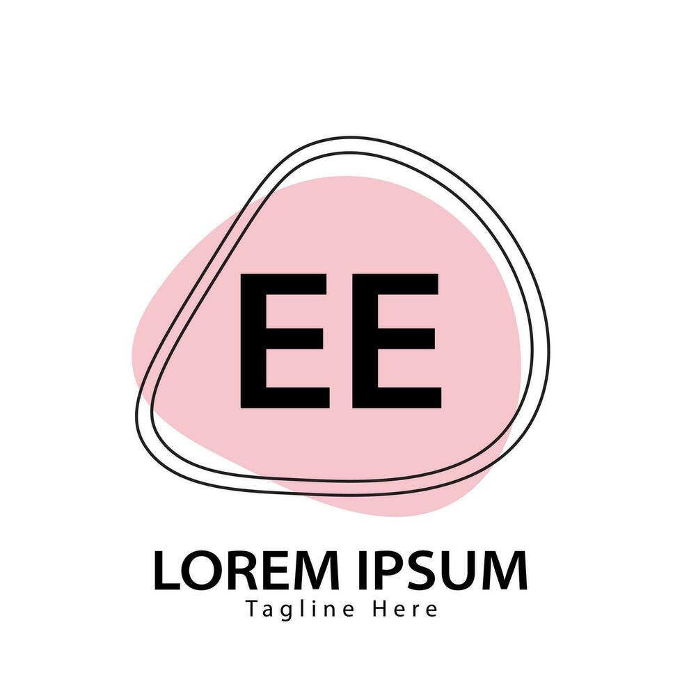 brev ee logotyp. e e. ee logotyp design vektor illustration för kreativ företag, företag, industri. proffs vektor