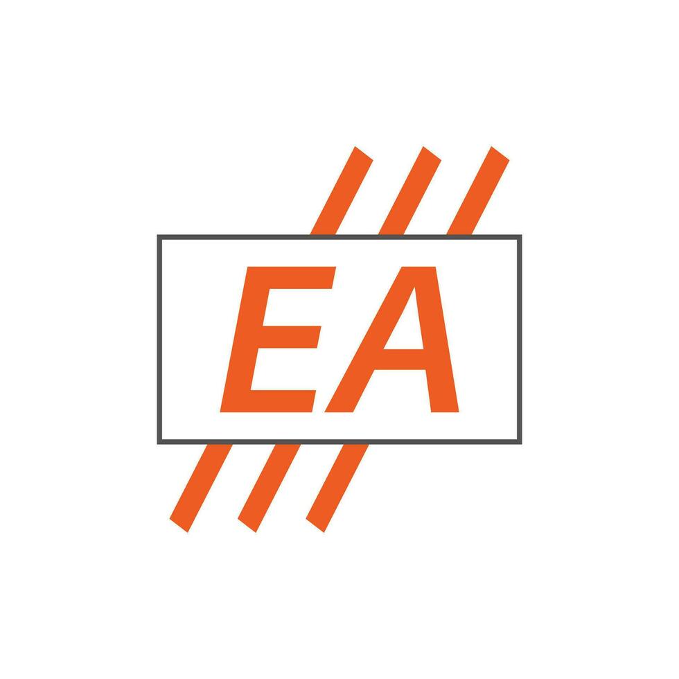 brev ea logotyp. e a. ea logotyp design vektor illustration för kreativ företag, företag, industri. proffs vektor