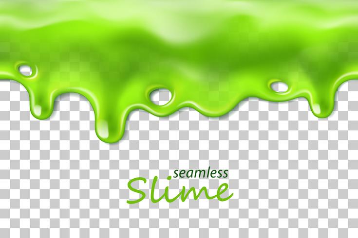 Seamless dripping slime repeatable isolerad på transparent bakgrund vektor