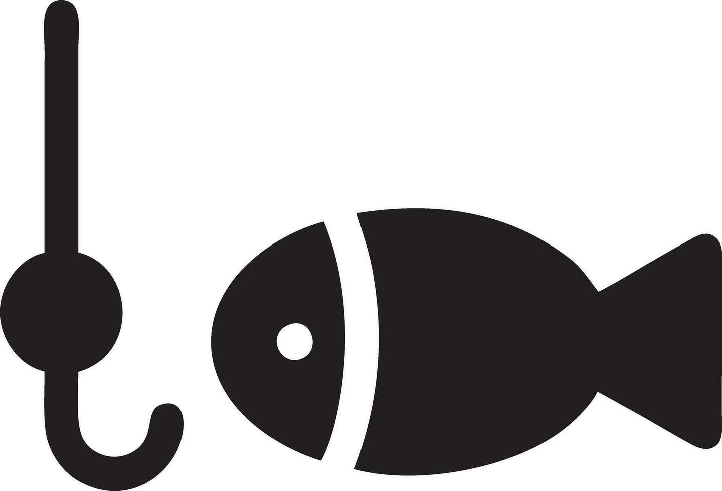 Logo Symbol angeln Vektor Design, Objekt Fisch Symbol Angeln