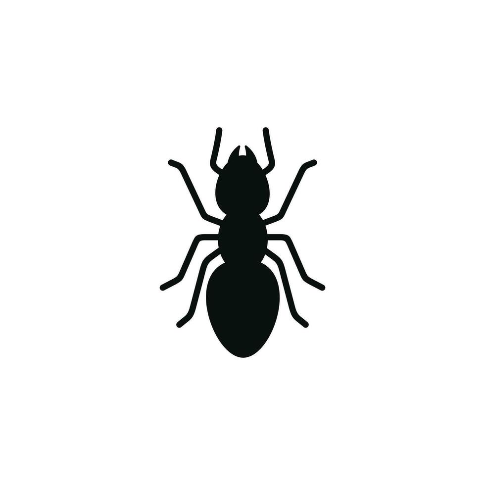 Ameise Symbol isoliert auf Weiß Hintergrund vektor