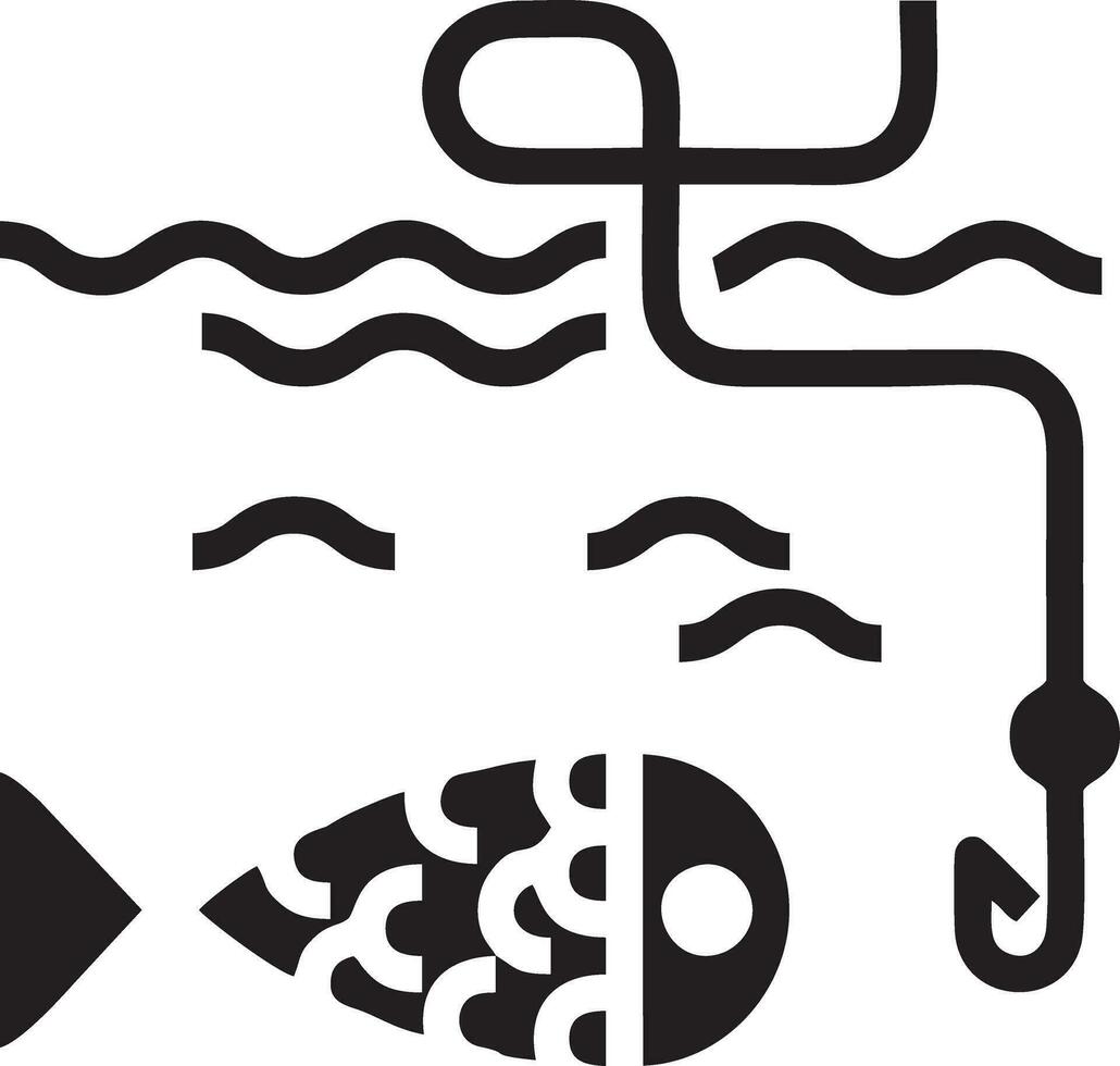 logotyp ikon fiske vektor design, objekt fisk ikon fiske
