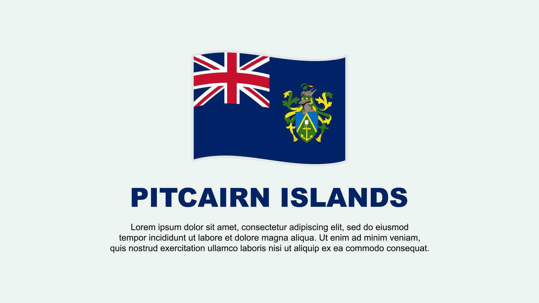 pitcairn öar flagga abstrakt bakgrund design mall. pitcairn öar oberoende dag baner social media vektor illustration. pitcairn öar bakgrund