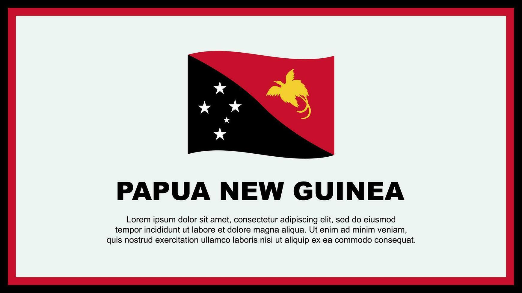 papua ny guinea flagga abstrakt bakgrund design mall. papua ny guinea oberoende dag baner social media vektor illustration. papua ny guinea baner