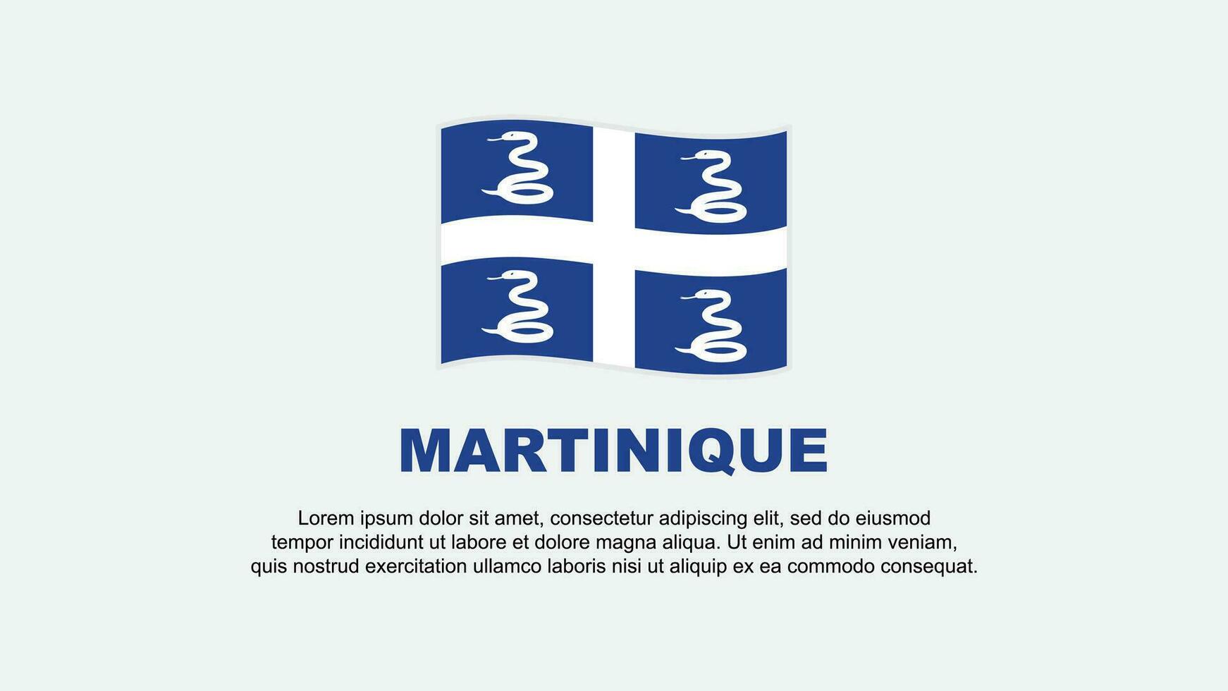 Martinique Flagge abstrakt Hintergrund Design Vorlage. Hintergrund vektor