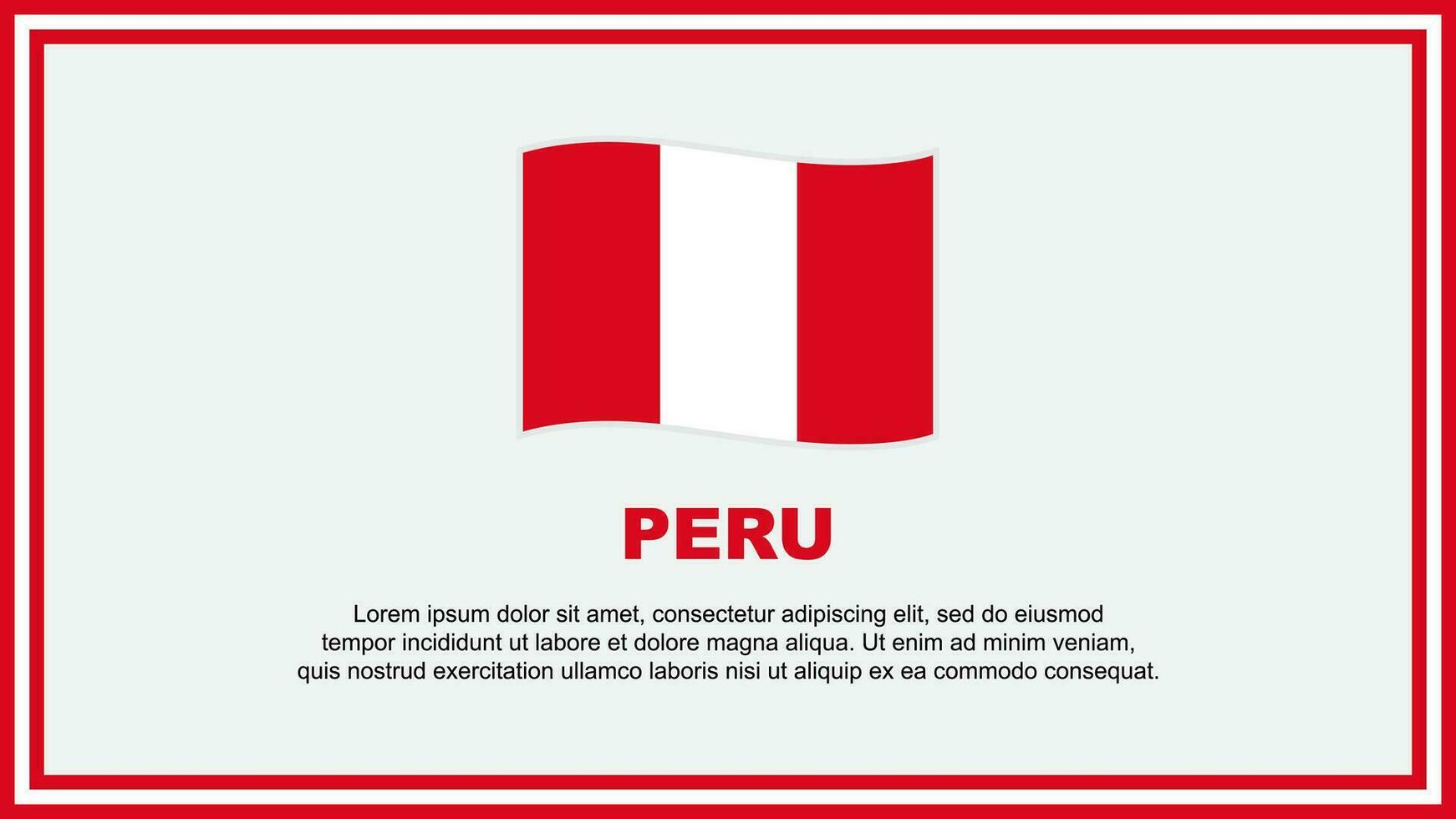 peru flagga abstrakt bakgrund design mall. peru oberoende dag baner social media vektor illustration. peru baner