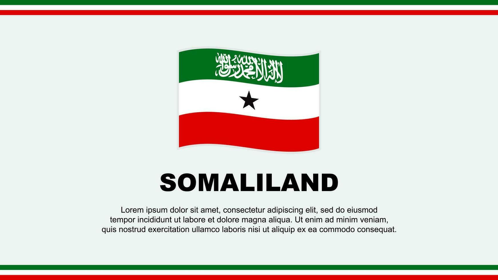 somaliland Flagge abstrakt Hintergrund Design Vorlage. somaliland Unabhängigkeit Tag Banner Sozial Medien Vektor Illustration. somaliland Design