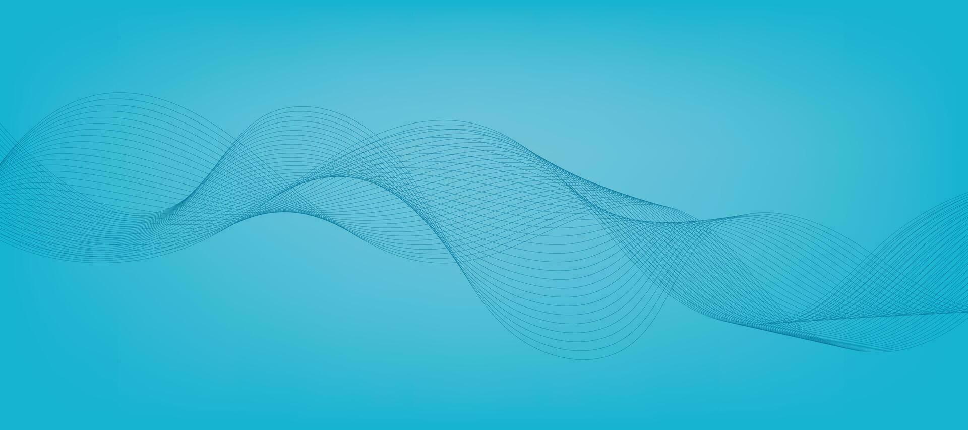 abstrakt Blau Gradient Hintergrund Vorlage mit Blau wellig Linien. Winter Hintergrund. vektor