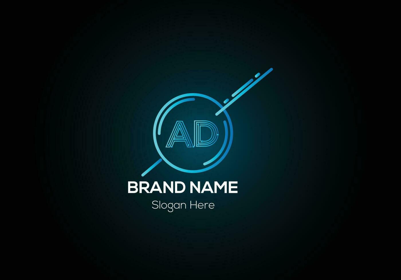 abstrakter Werbebrief modernes Anfangsbuchstaben-Logo-Design vektor
