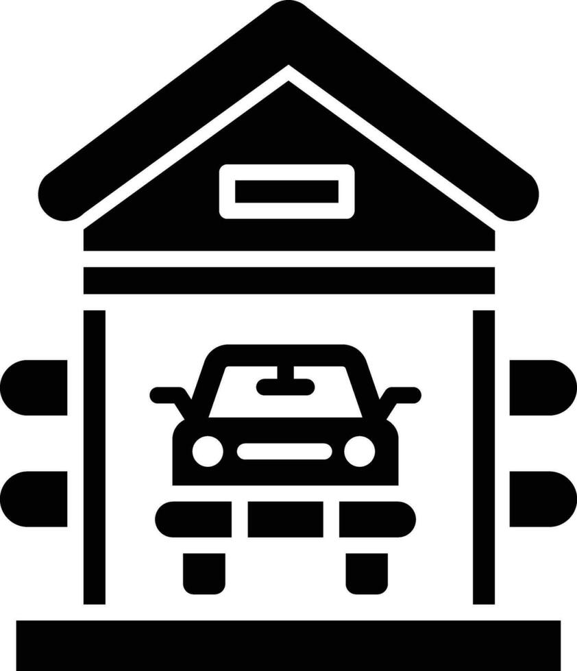 Garage-Vektor-Icon-Design-Illustration vektor