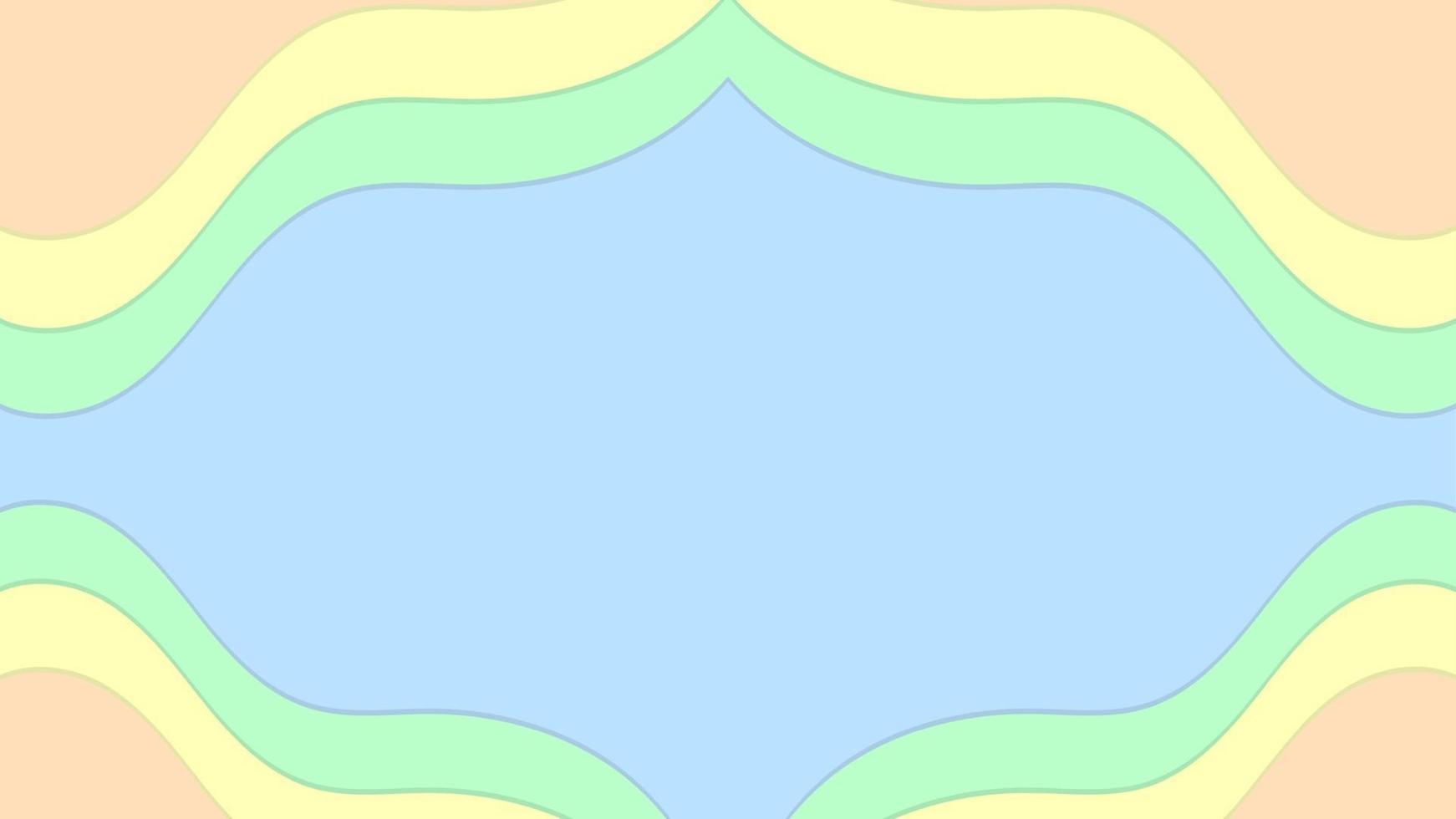 pastellfärg form abstrakt bakgrund med blå grön gul orange vektor